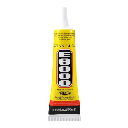 ZHANLIDA E8000 50ml Clear Adhesive Sealant Glue for DIY Diamond Clothes Shoes Phone Border Glue [MSDS Certification] - 1