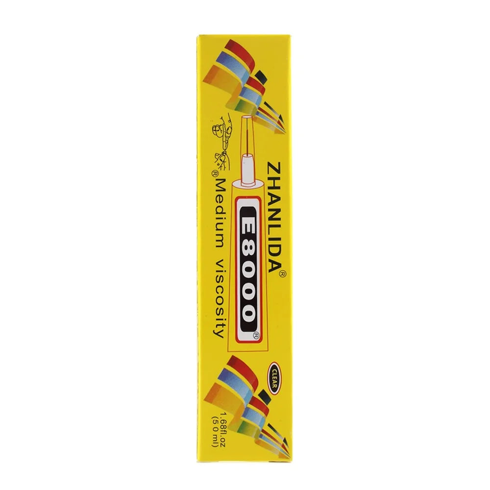 ZHANLIDA E8000 50ml Clear Adhesive Sealant Glue for DIY Diamond Clothes Shoes Phone Border Glue [MSDS Certification] - 3