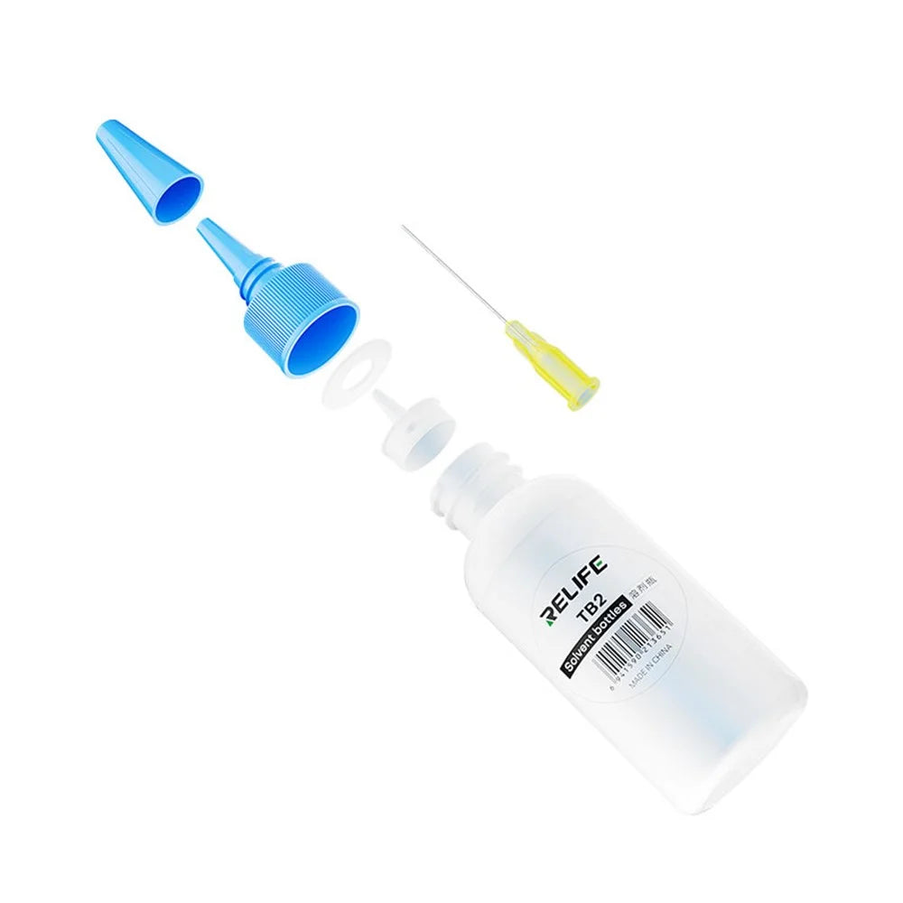 RELIFE TB2 Needle Tube Solvent Bottle Anti Corrosion Welding Aid Distributor for Mobile Phone PCB Cleaning Tool - 2