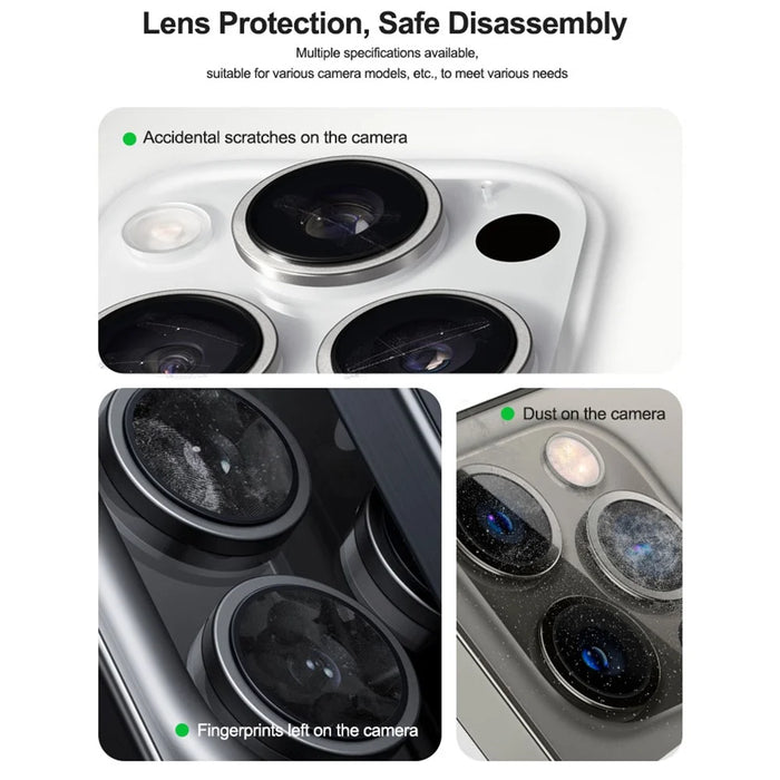RELIFE RL-099 4Pcs / Set Blue Light Protective Cover for Cell Phone Camera Lens Magnetic Metal Protector Cap - 5