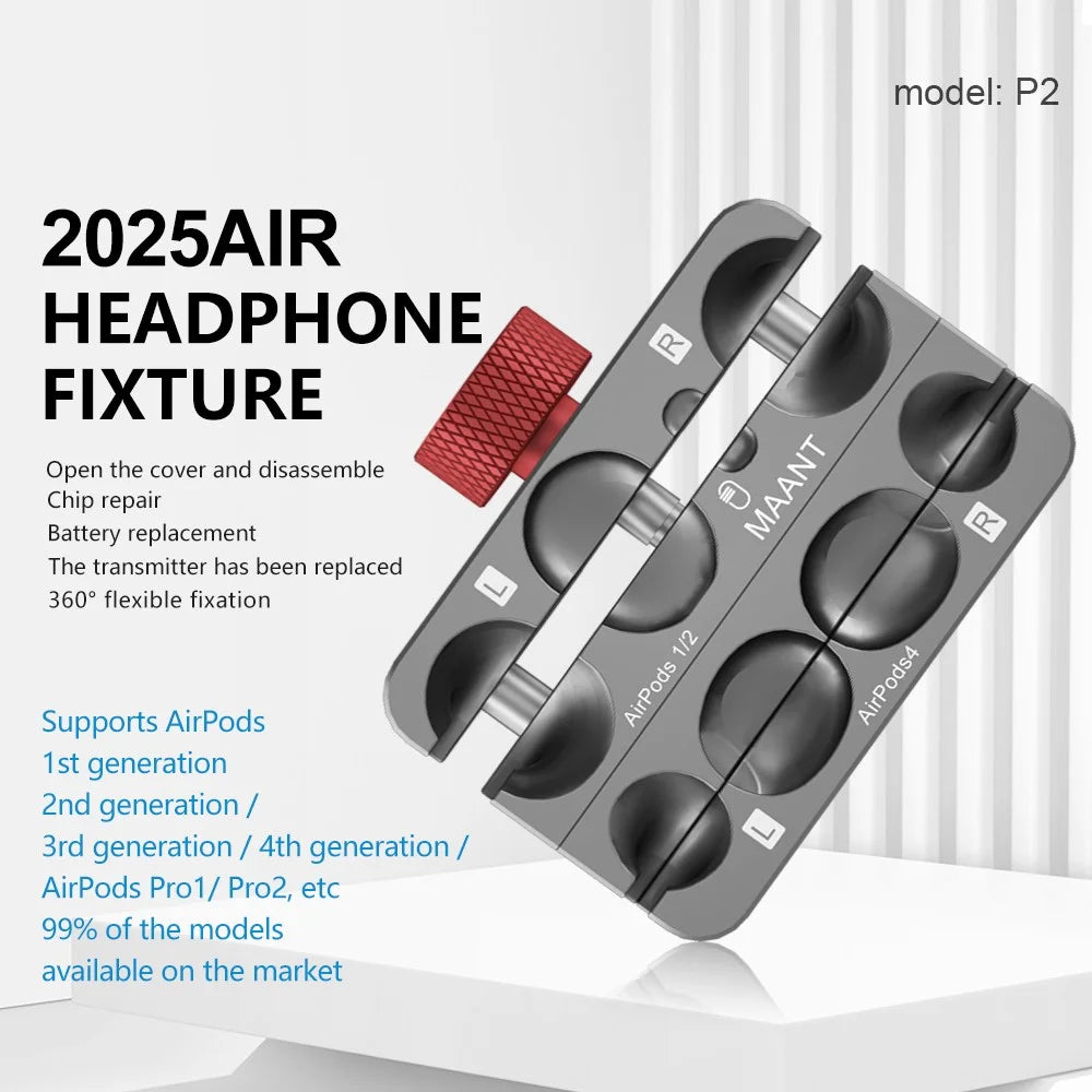 MAANT P2 2025 Air Multifunction Earphone Clamp Fixture for Wireless Earbuds Repair - 2