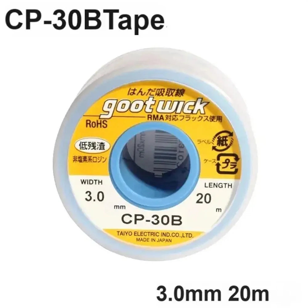 GOOTWICK CP-30B Solder Wick 3.0mm x 20m Desoldering Tin Wire for Electronic Repair / Soldering - 2