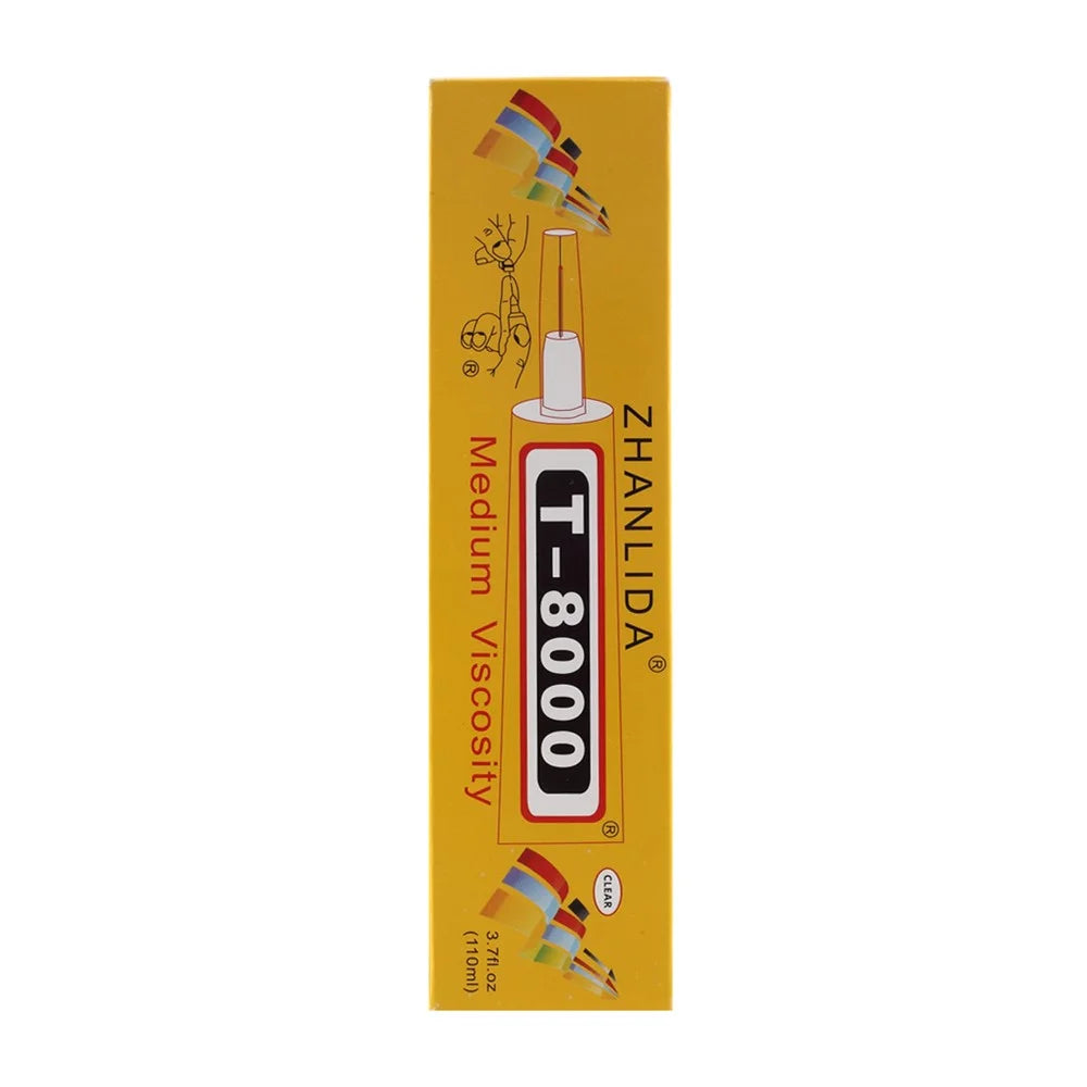 ZHANLIDA T8000 110ml Adhesive Sealant Glue for DIY Diamond Clothes Shoes Phone Border Glue [MSDS Certification] - 3