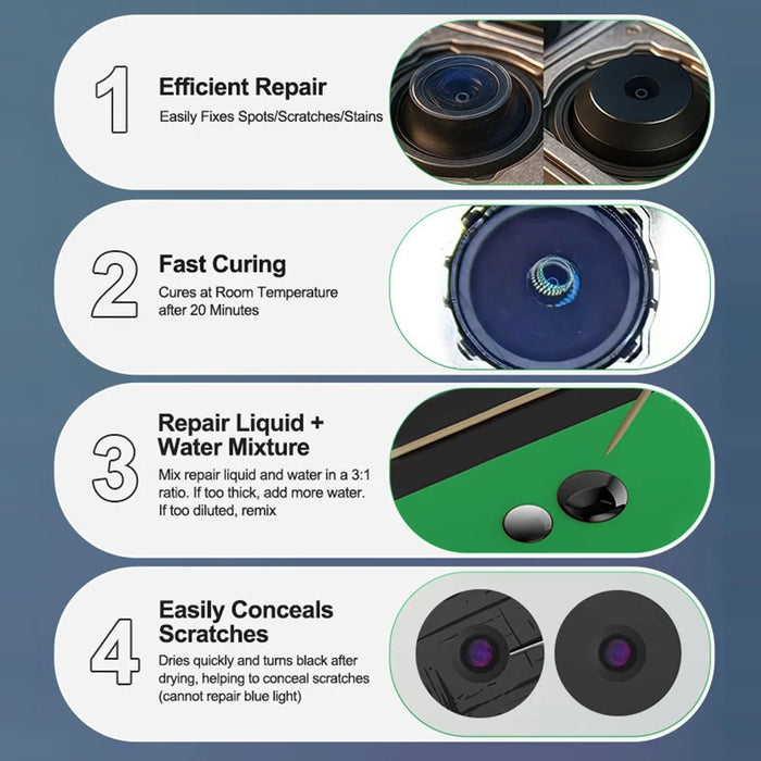 RELIFE RL-035Q Camera Lens Scratch Repair Liquid for Glass Surface Defects  /  Efficient Repair  /  Fast Curing - 4
