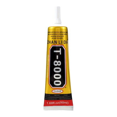 ZHANLIDA T8000 50ml Adhesive Sealant Glue for DIY Diamond Clothes Shoes Phone Border Glue [MSDS Certification] - 1