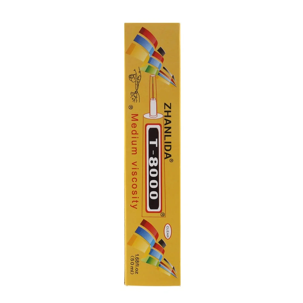 ZHANLIDA T8000 50ml Adhesive Sealant Glue for DIY Diamond Clothes Shoes Phone Border Glue [MSDS Certification] - 3