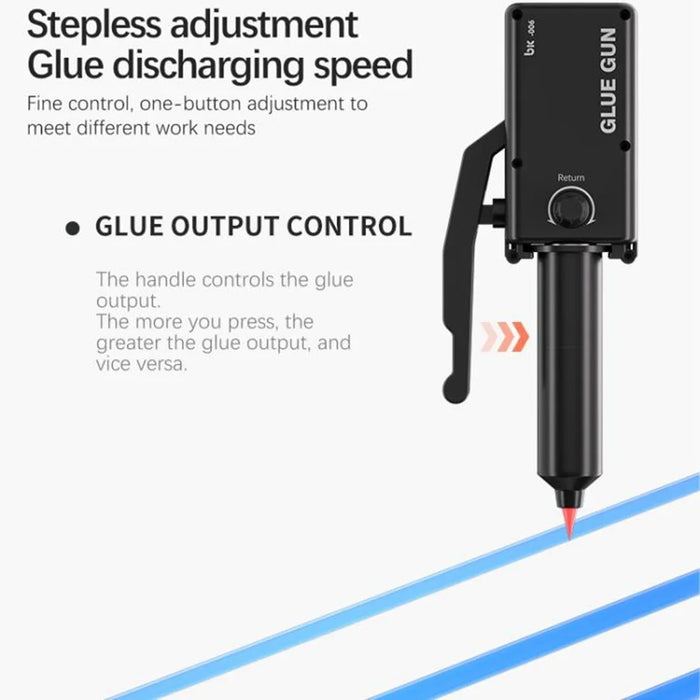 TBK006 Electric Glue Gun Adjustable Flow Rate Precision Control for All Fluid Adhesives - 3