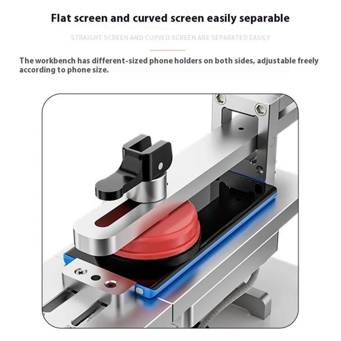 TBK 988C Curved Screen Separation Machine Dual Pump Rotatable 7 Inch Platform Screen Separator - EU Plug - 6