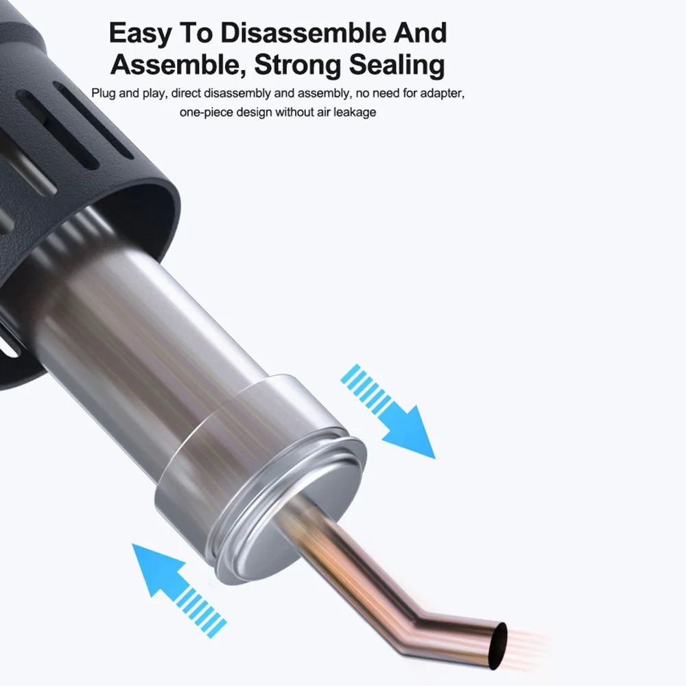 RELIFE 861 Series Curved Nozzle 45 Degree Oblique Stainless Steel Hot Air Rework Station Nozzles - 4mm - 4