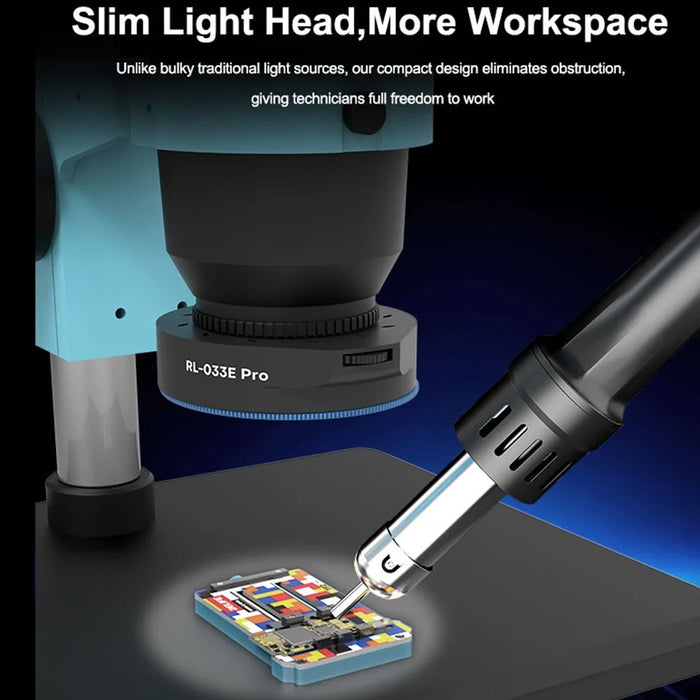 RELIFE RL-033E Pro 32 LEDs Dual Polarized Light Source Dimmable Brightness Microscope Ring Light - 6