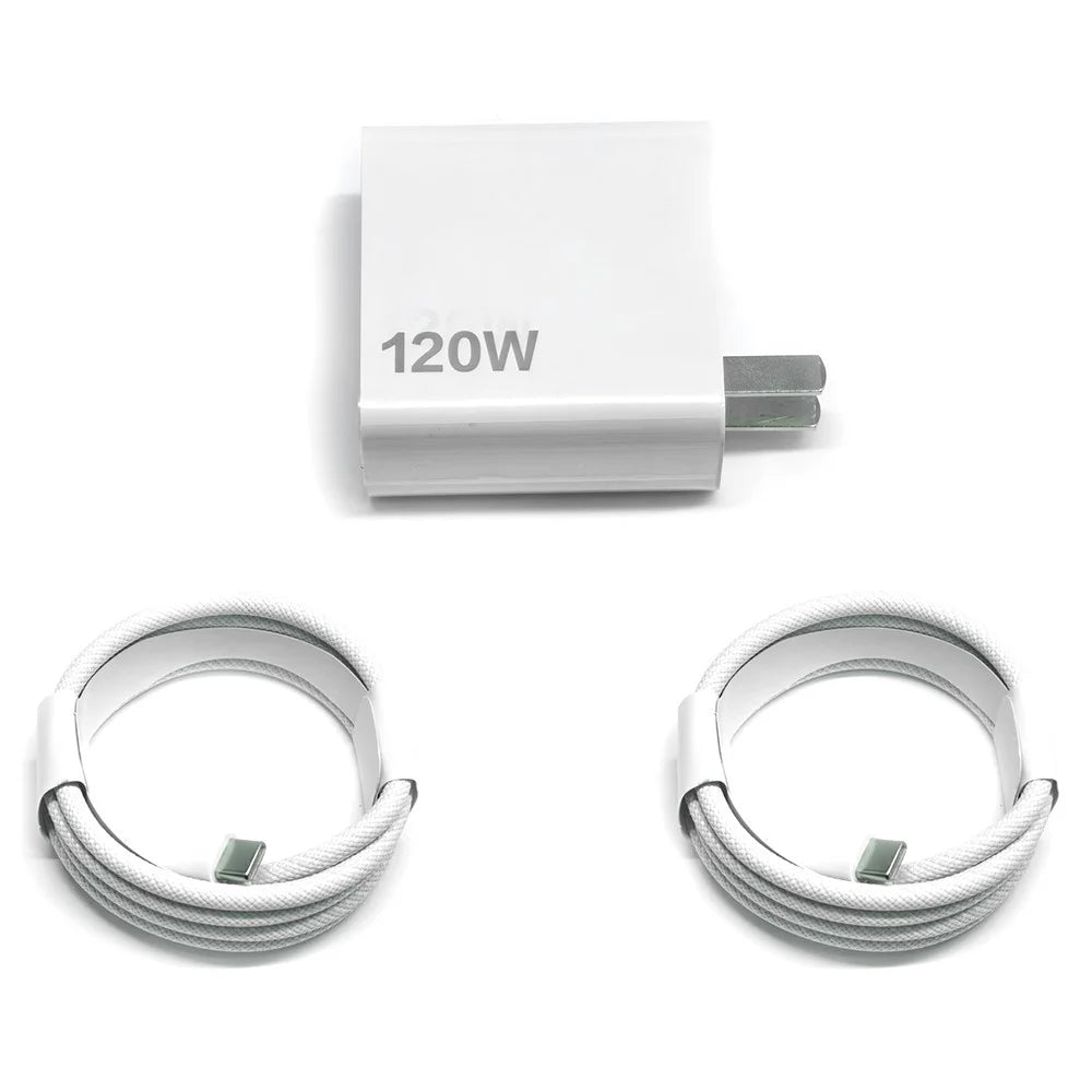 I2C C09 240W Charger Adapter Set with 2 Cable, 120W GaN Fast Charging Wall Charger for Phones / Laptops / Tablets - 1