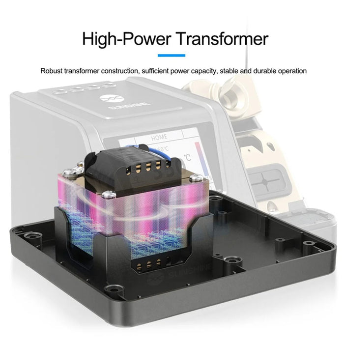 SUNSHINE H3 210 Smart Soldering Station Rapid Heating Automatic Sleep PCB Chip Repair Soldering Machine - EU Plug - 5