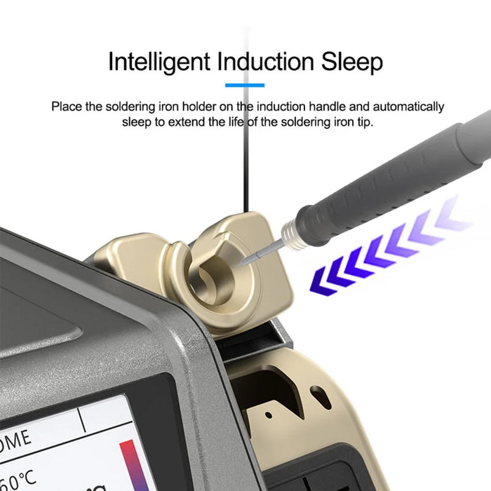 SUNSHINE H3 210 Smart Soldering Station Rapid Heating Automatic Sleep PCB Chip Repair Soldering Machine - EU Plug - 7