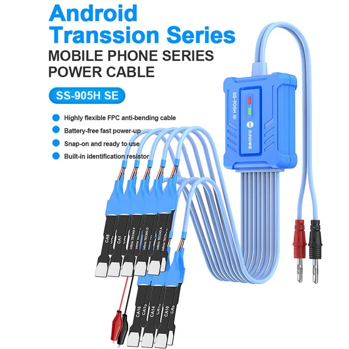 SUNSHINE SS-905H For Android Series Boot Power Cable Battery Start Test Line - 4