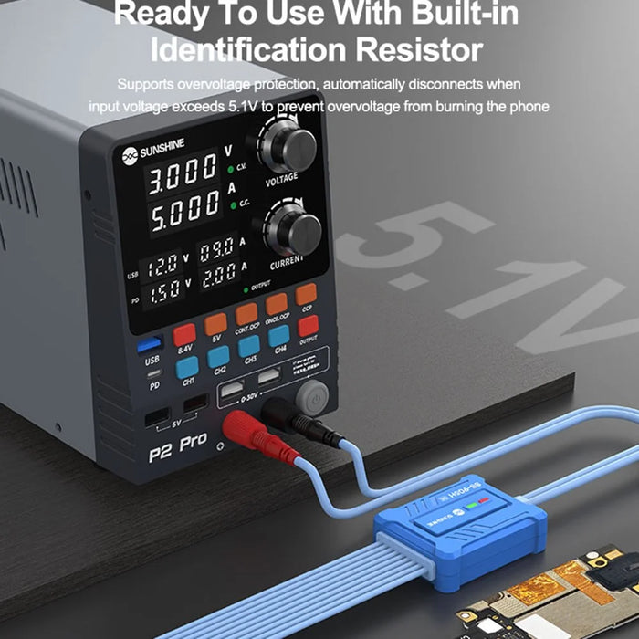 SUNSHINE SS-905H For Android Series Boot Power Cable Battery Start Test Line - 6