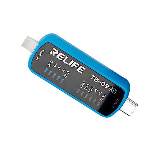 RELIFE TB-09 SE For iPhone / Android Charging Port Tester 8-Pin Type-C Dual Plug Fault Detection - 2
