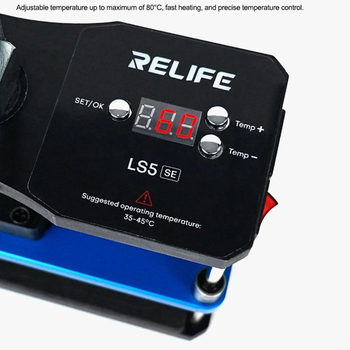 RELIFE LS5 SE Heating Holding Pressure Platform Set for Screen Lamination / Frame Reinforcement Repair Tools (No Battery) - EU Plug - 4