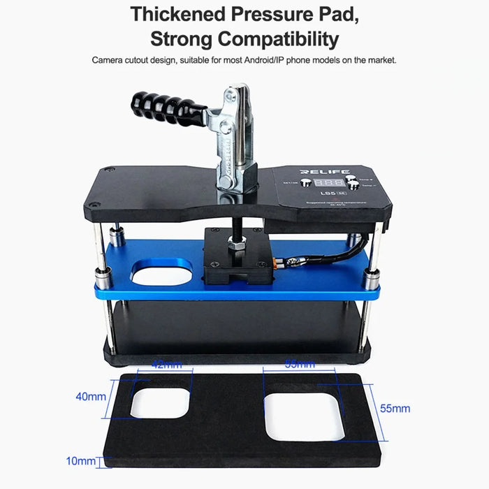 RELIFE LS5 SE Heating Holding Pressure Platform Set for Screen Lamination / Frame Reinforcement Repair Tools (No Battery) - EU Plug - 6