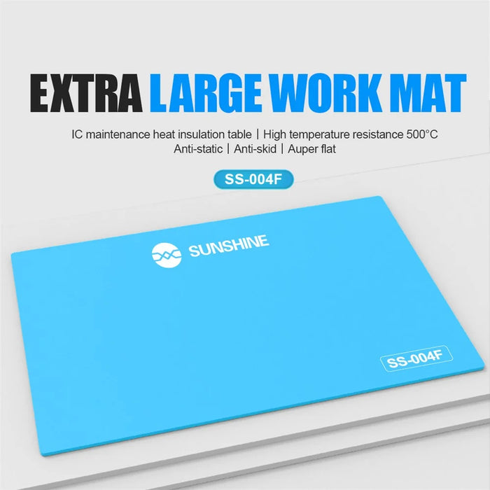 SUNSHINE SS-004F Extra Large Heat Insulation Mat High Temperature Resistant Insulation Pad for Electronic Product Repair Station - Blue - 3