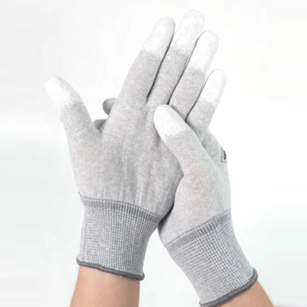 RELIFE RL-063 1 Pair Anti Static Gloves PU Coated Fingertips Electronic Assembly Mittens - 2