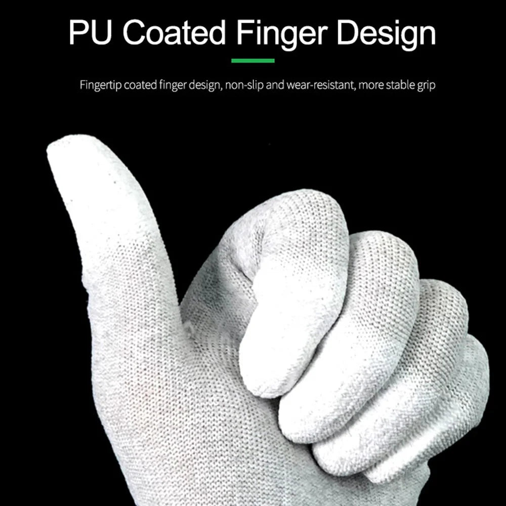 RELIFE RL-063 1 Pair Anti Static Gloves PU Coated Fingertips Electronic Assembly Mittens - 4
