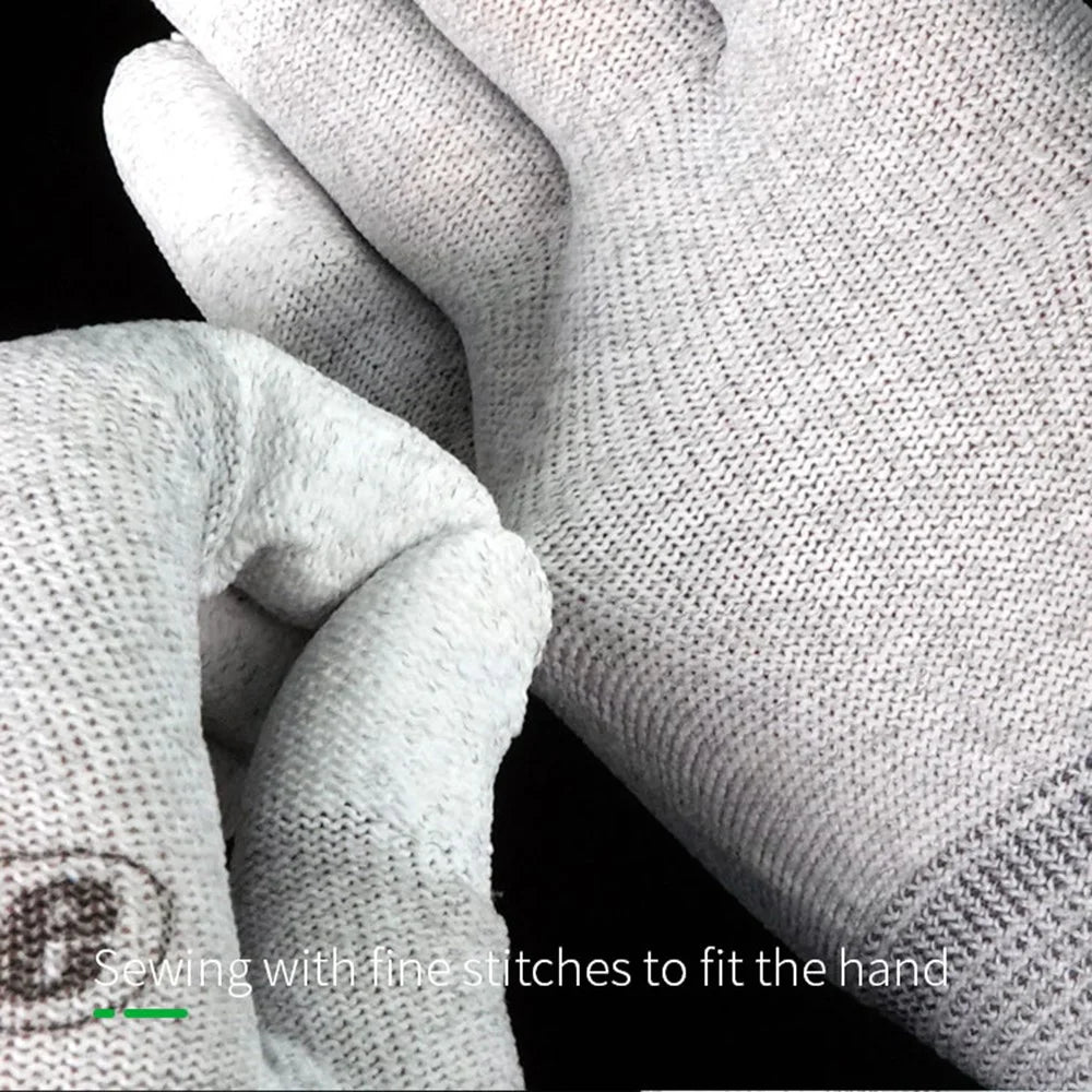 RELIFE RL-063 1 Pair Anti Static Gloves PU Coated Fingertips Electronic Assembly Mittens - 7