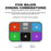 MAANT CX-005 Magnetic Storage Board 5 Compartment Organizer Rubber Magnetic Tiles For Screws And Tools - 4