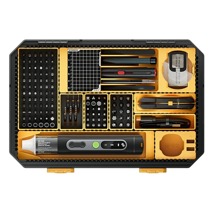 JAKEMY JM-8198 135 in 1 Multi-Function Repair Tool Kit Set Electric Screwdriver with 117Pcs Bits - 3