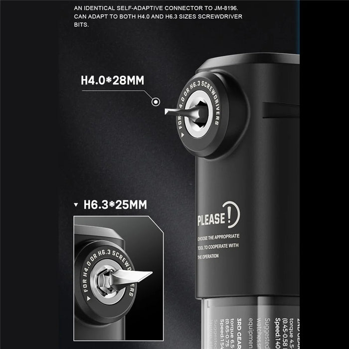 JAKEMY JM-Z25 Professional Corner Adapter For H4.0  /  H6.3 Screwdriver Bits Dual Size Compatible - 7