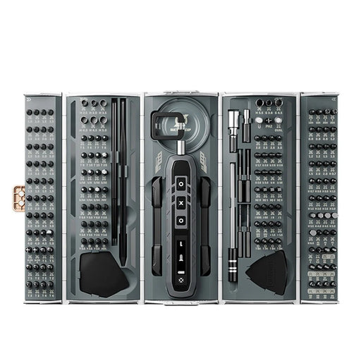 JAKEMY JM-8193 180 in 1 Mini Electric Screwdriver Toolkit Magnetic Bits Household Phone PC Repair Hand Tools - 2