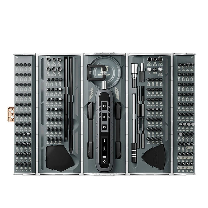 JAKEMY JM-8193 180 in 1 Mini Electric Screwdriver Toolkit Magnetic Bits Household Phone PC Repair Hand Tools - 2