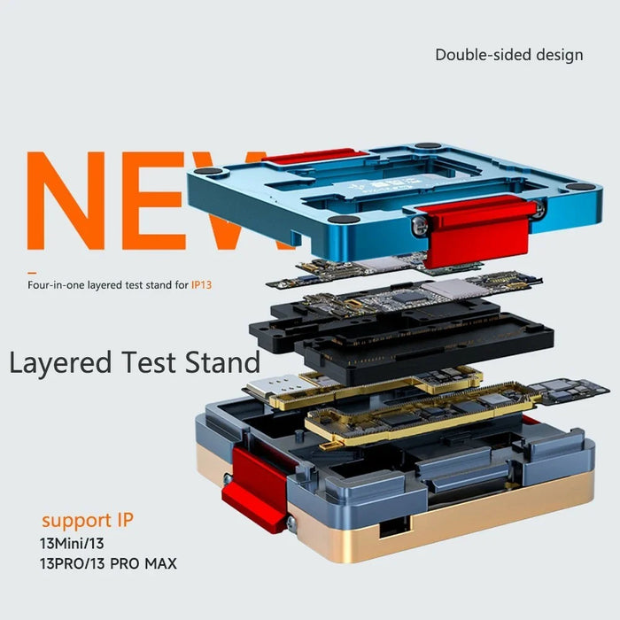 XZZ iSocket FIX-13 Motherboard Tester Fixture For iPhone 13 Pro Max / 13 Pro / 13 / 13 mini , Mainboard Layered Test Tool - 4
