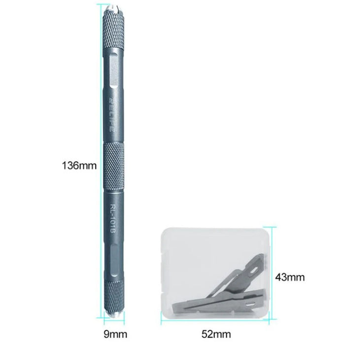 RELIFE RL-101B 8 in 1 CPU Knife Set Motherboard IC Repair Blade Phone Maintenance Tools - 6