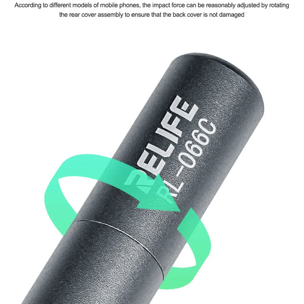 RELIFE RL-066C For Mobile Phone Glass Back Cover Removal Tool Adjustable Tungsten Steel Blasting Pen - 7
