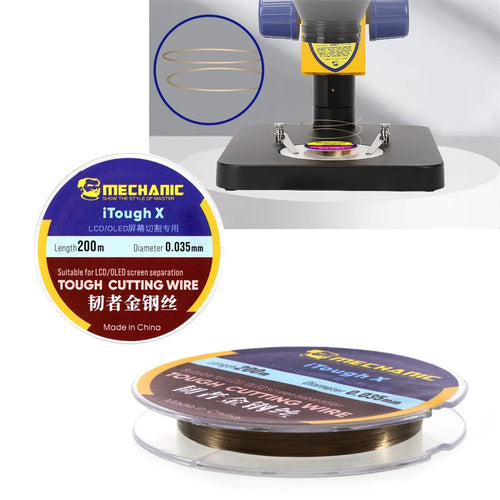 Diamante Wire for Mobile Phone LCD Screen Separation, Size: 0.035mm x 200m - 1