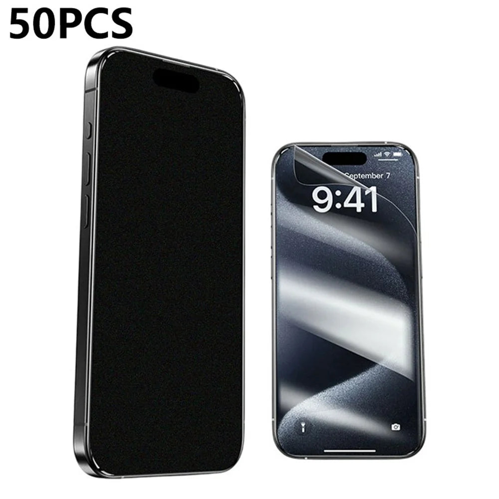 SUNSHINE SS-057ES 50 PCS TPU Matte Privacy Hydrogel Film Self Repairing Nano Explosion Proof Screen Protector - 1