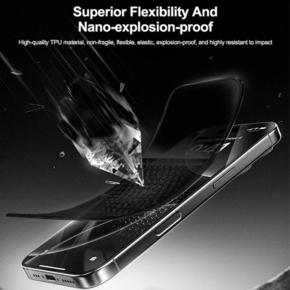 SUNSHINE SS-057ES 50 PCS TPU Matte Privacy Hydrogel Film Self Repairing Nano Explosion Proof Screen Protector - 2