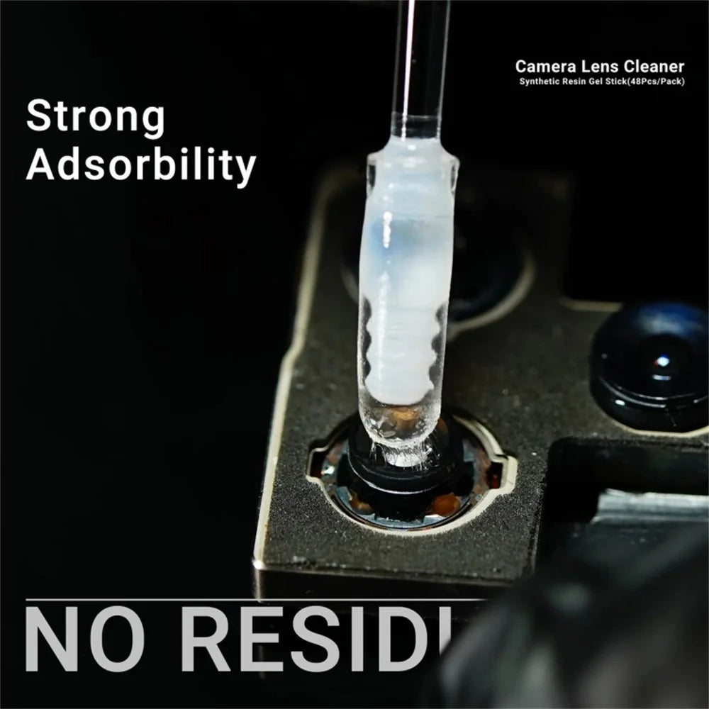 2UUL CL21 48Pcs Camera Lens Cleaner Synthetic Resin Gel Stick for Dust Removing - 3