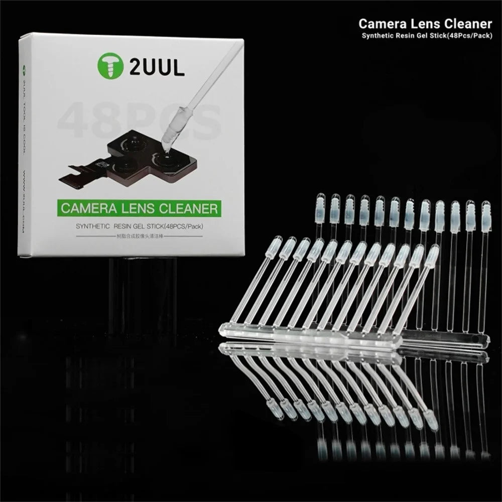 2UUL CL21 48Pcs Camera Lens Cleaner Synthetic Resin Gel Stick for Dust Removing - 5