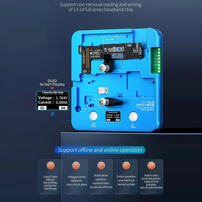JC For iPhone 14 Series / 13 Series Baseband Chip Programmer No Removal Read Write Repair Tool - 2