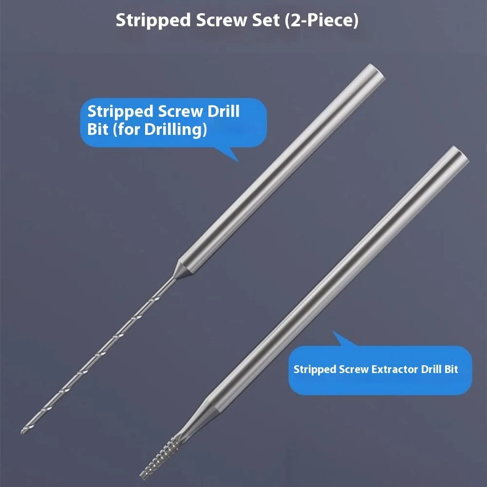 U8 Alloy Armor Piercing Drill Bit For Stripped Screws 2 PCS Easy Screw Extractor Set - 2