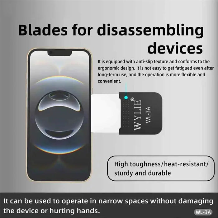 WYLIE WL-3A 8PCS Disassembly Kit Multifunctional Precise Blades Mobile Phone Repair Tool - 4