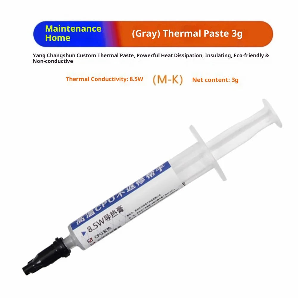 YCS Thermal Paste 8.5W / m-K Heat Dissipation Compound 3g For Electronics Cooling Non-Conductive - Grey - 2