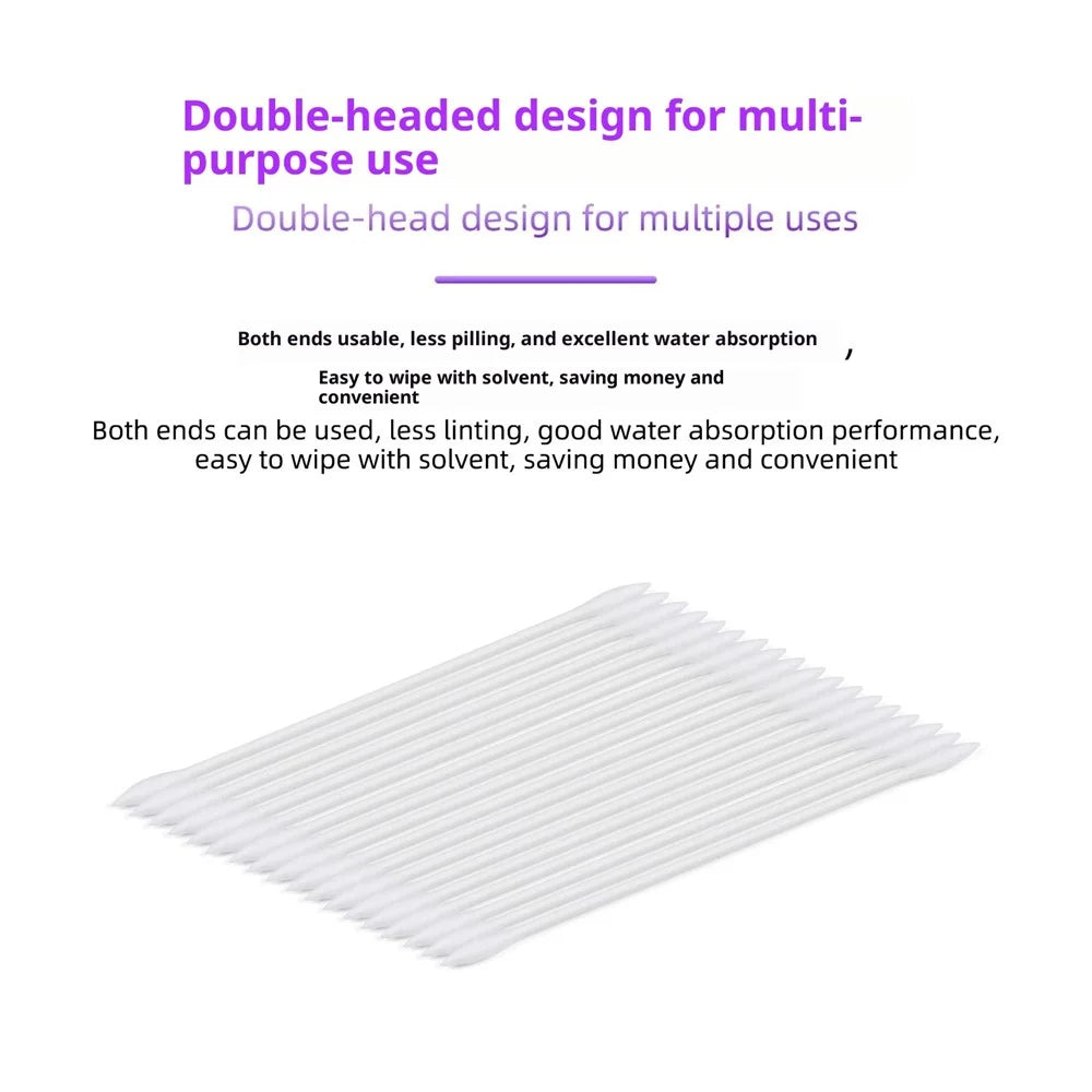LB TOOL 25Pcs Double Ended Cotton Cleaning Swabs for Precise Cleaning - 2