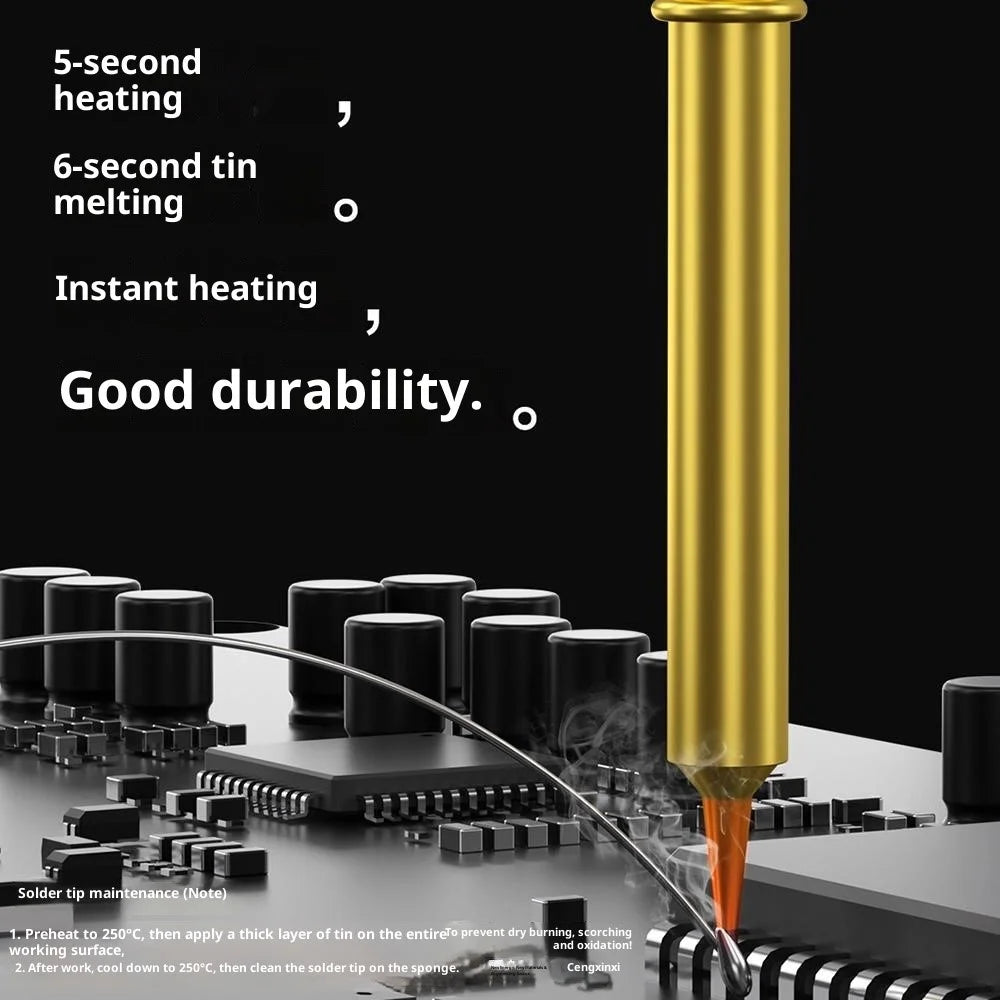 MECHANIC T12 Soldering Iron Tip Integrated Heating Core Quick Heat Up Soldering Iron Tip - OT-TS Bent Tip - 3