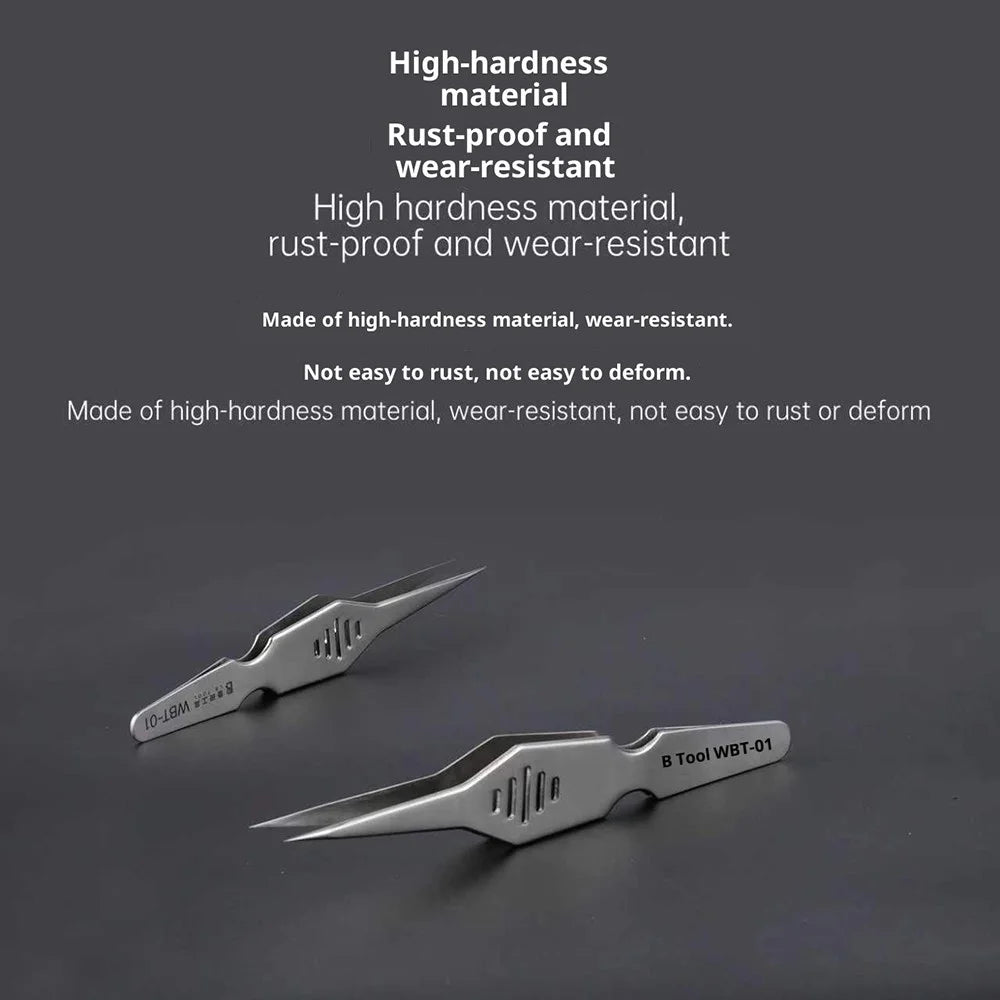 LB TOOL WBT-01 Wide Body Tweezers for Electronics Repair DIY Crafts - 3