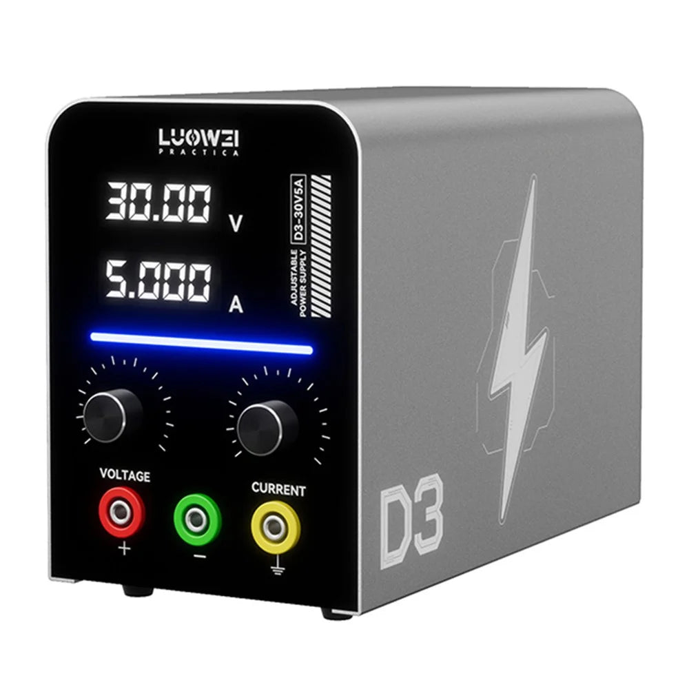 LUOWEI LW-D3-30V5A Adjustable DC Power Supply Short Circuit Detection and Repair for Motor Phone Laptop - EU Plug - 1