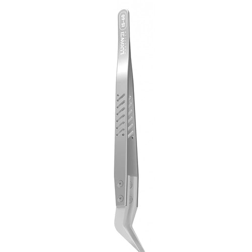 LUOWEI Hard Insulated Ceramic Tweezers for Circuit Board Repair - IS-60 Curved Tip - 1