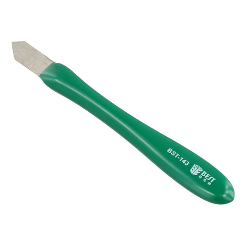 BEST BST-143 Non-Magnetic Metal Scraper Adhesive Removal Tin Prying Tool with Rubber Handle - 1