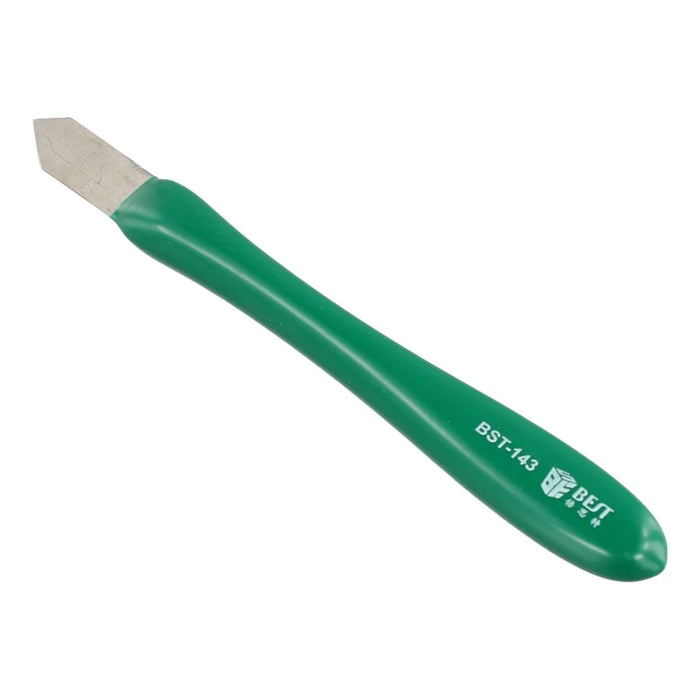 BEST BST-143 Non-Magnetic Metal Scraper Adhesive Removal Tin Prying Tool with Rubber Handle - 1